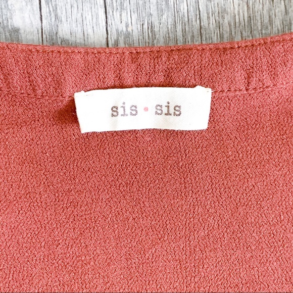 NBW SIS SIS Burnt Orange Blouse - Picture 7 of 8